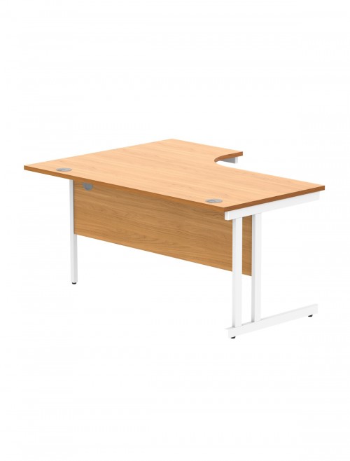 Office Desks Norwegian Beech TC Core 1600mm L Shaped Desk Right Hand CORE1612RHDUBCH - enlarged view