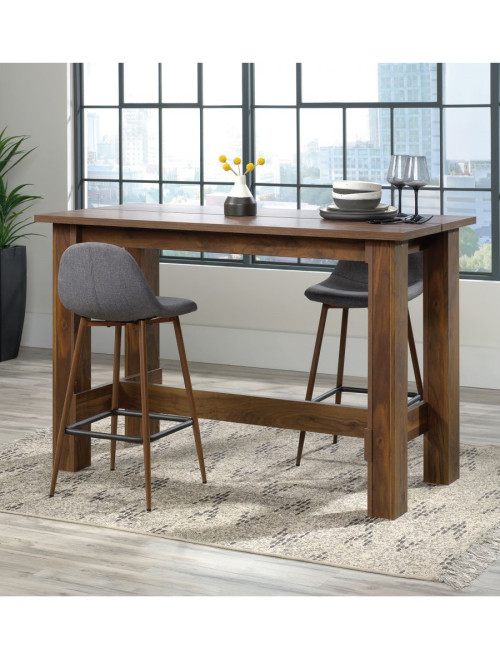 Home Office Desks Counter Height Work Bench Grand Walnut 5427129 by Teknik