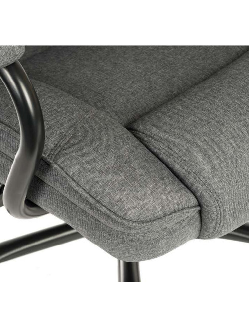 Office Chair Goliath Duo Heavy Duty 24 Hour Chair Grey Fabric 6989 by Teknik - enlarged view