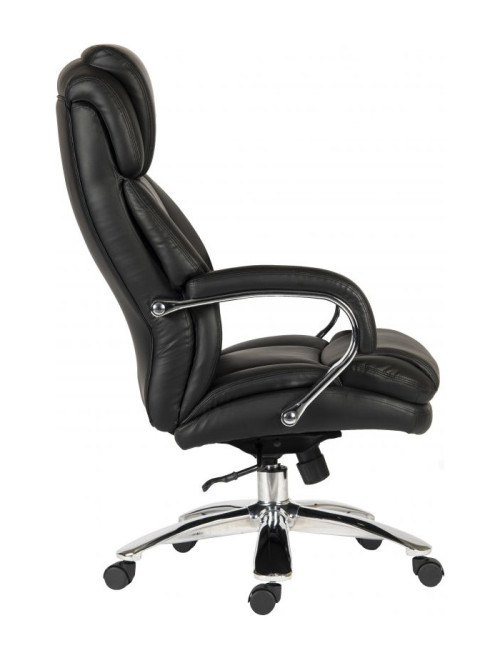 Office Chair Colossus Heavy Duty 24 Hour Chair Black Bonded Leather 7200 by Teknik - enlarged view