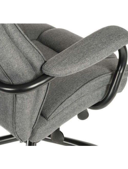 Office Chair Goliath Duo Heavy Duty 24 Hour Chair Grey Fabric 6989 by Teknik - enlarged view