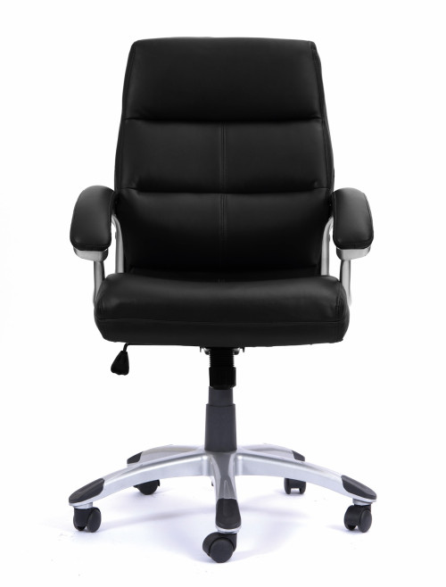 Office Chairs Black Leather Effect Greenwich Executive Chair BCP/T101/BK by Eliza Tinsley - enlarged view