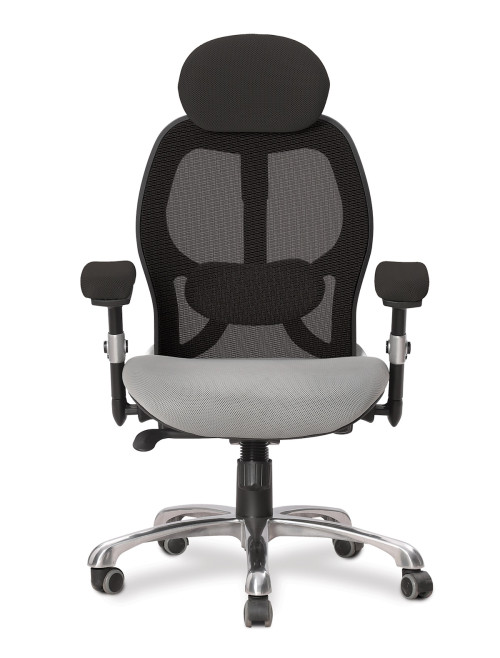 Nautilus Ergo Mono 24 Hour Luxury Executive Mesh Office Chair Black/Grey DPA/ERGO/BK-GY - enlarged view