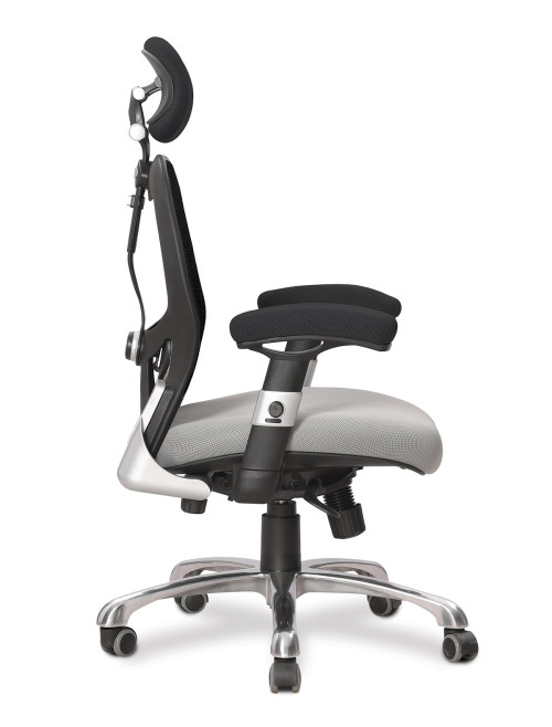 Nautilus Ergo Mono 24 Hour Luxury Executive Mesh Office Chair Black/Grey DPA/ERGO/BK-GY - enlarged view