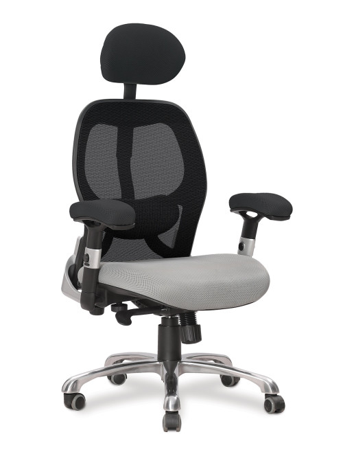 Ergo Mono 24 Hour Luxury Executive Mesh Office Chair Black/Grey DPA/ERGO/BK-GY