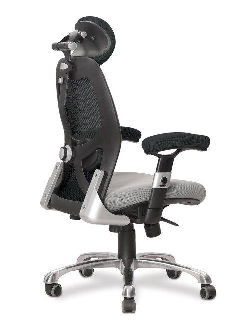 Nautilus Ergo Mono 24 Hour Luxury Executive Mesh Office Chair Black/Grey DPA/ERGO/BK-GY - enlarged view