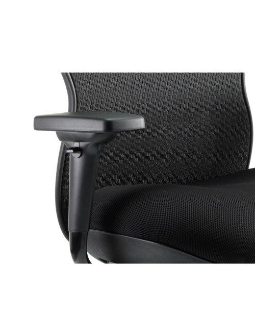 Office Chairs Stealth Shadow Mesh Back Ergonomic Posture Chair PO000019 by Dynamic - enlarged view