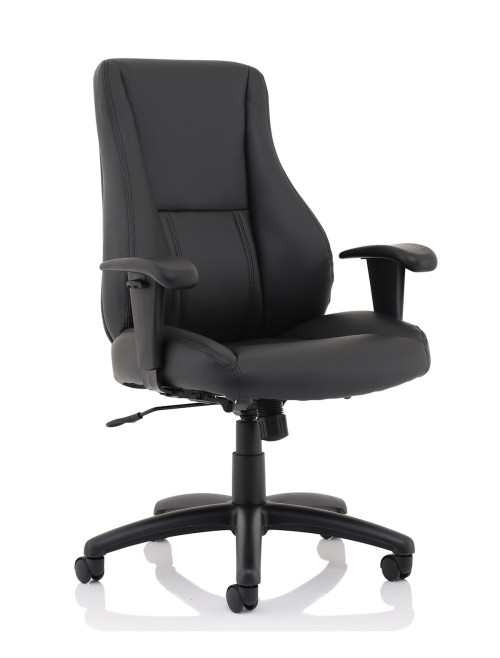 Office Chair Black Windsor Bonded Leather Executive Chair EX000212 by Dynamic