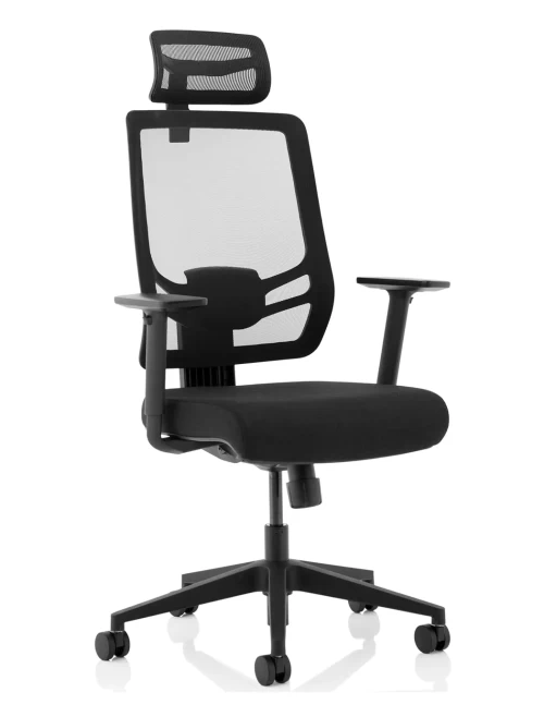 Office Chairs Ergo Twist Mesh Back Task Operator Chair with Headrest KC0298 by Dynamic - enlarged view