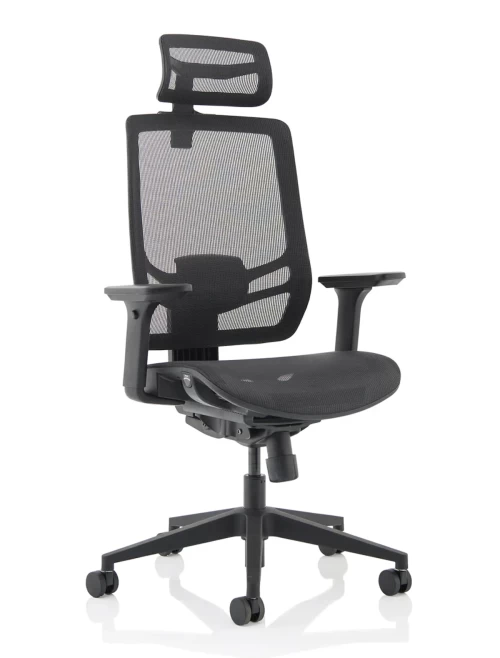 Office Chairs Ergo Twist Mesh Task Operator Chair with Headrest KC0299 by Dynamic