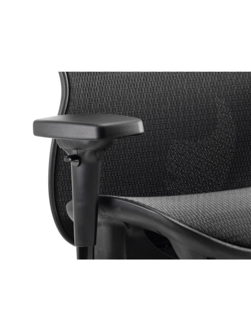 Office Chairs Stealth Shadow Mesh Back Ergonomic Posture Chair PO000021 by Dynamic - enlarged view