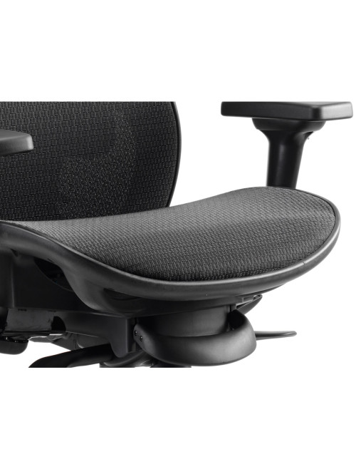 Office Chairs Stealth Shadow Mesh Back Ergonomic Posture Chair PO000021 by Dynamic - enlarged view