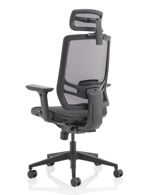 Office Chairs Ergo Twist Mesh Task Operator Chair with Headrest KC0299 by Dynamic - enlarged view