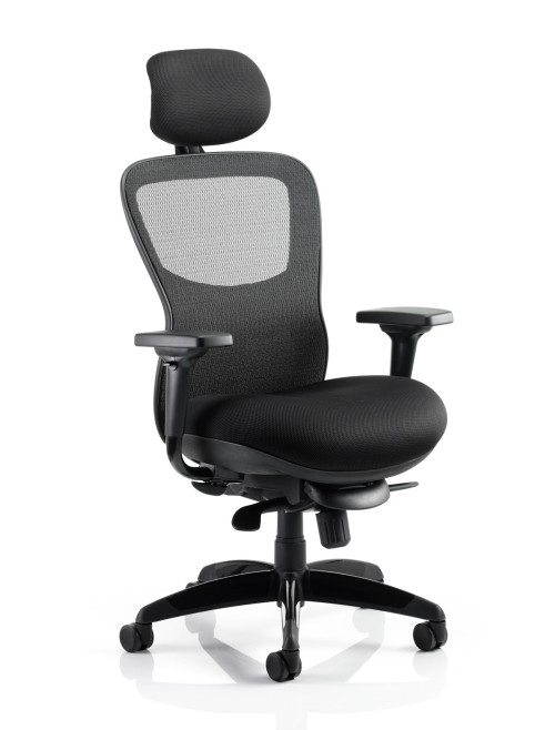 Office Chairs Stealth Shadow Mesh Back Ergonomic Posture Chair PO000019 by Dynamic - enlarged view