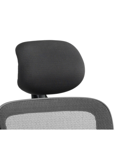 Office Chairs Stealth Shadow Mesh Back Ergonomic Posture Chair PO000021 by Dynamic - enlarged view