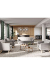 Reception Seating Skandi 2 Seater Sofa Grey 6981 by Teknik - enlarged view