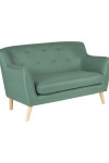 Reception Seating Skandi 2 Seater Sofa Ocean Green 7981 by Teknik - enlarged view