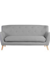 Reception Seating Skandi 3 Seater Sofa Grey 6982 by Teknik - enlarged view