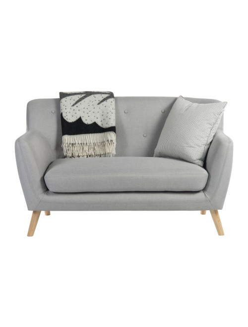 Reception Seating Skandi 2 Seater Sofa Grey 6981 by Teknik - enlarged view