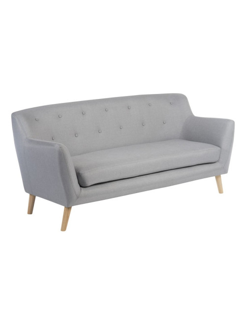 Reception Seating Skandi 3 Seater Sofa Grey 6982 by Teknik