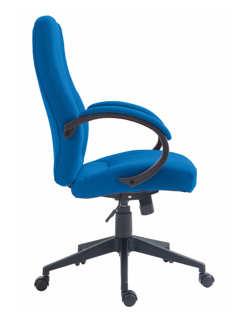 Office Chair Blue Dorset High Back Fabric Managers Chair BCF/B432/BL by Nautilus - enlarged view