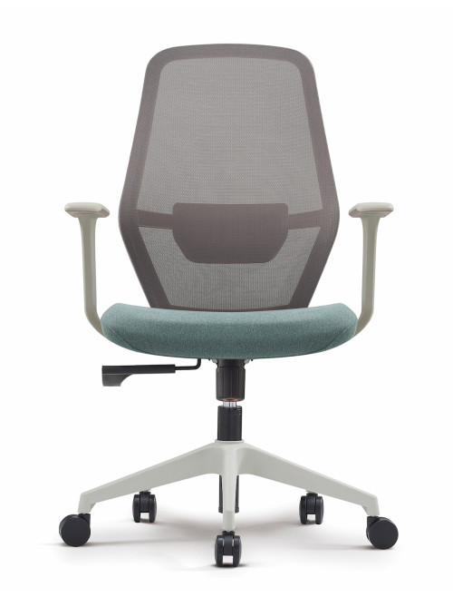 Office Chair Orbit Grey and Teal Mesh Chair BCM/V630/GY-TL by Nautilus