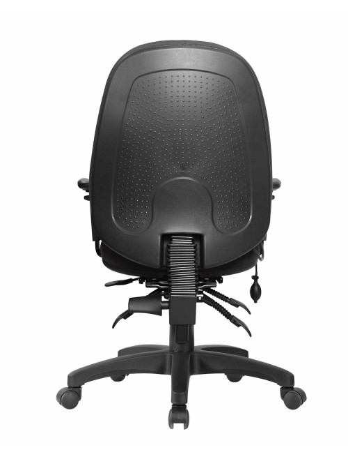 Office Chair Black Harrison High Back Fabric Operator Chair BCF/K384/BK by Nautilus - enlarged view