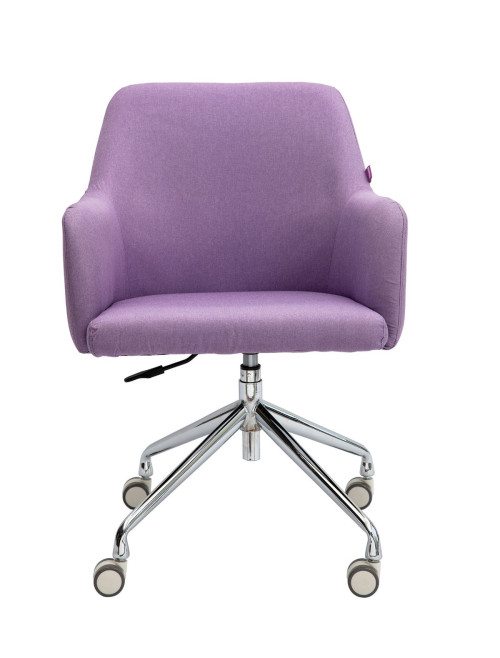 Office Chair Girona Fabric Medium Back Armchair Purple BCF/Z410/PL by Nautilus - enlarged view