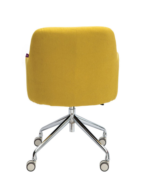 Office Chair Girona Fabric Medium Back Armchair Mustard BCF/Z410/MT by Nautilus - enlarged view