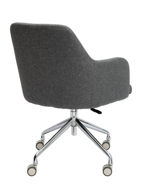 Office Chair Girona Fabric Medium Back Armchair Grey BCF/Z410/GY by Nautilus - enlarged view