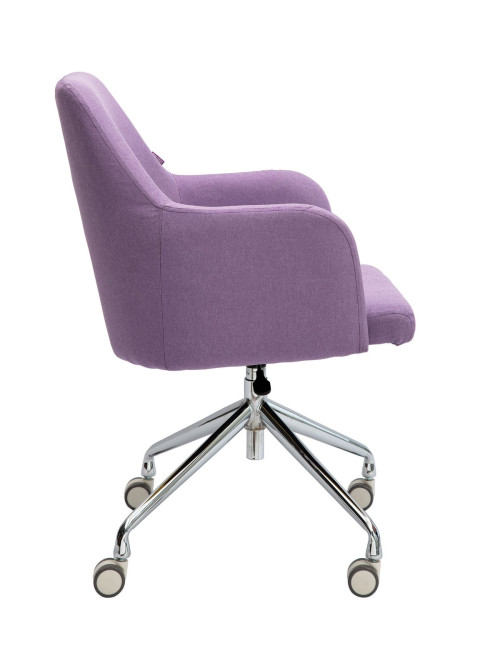 Office Chair Girona Fabric Medium Back Armchair Purple BCF/Z410/PL by Nautilus - enlarged view