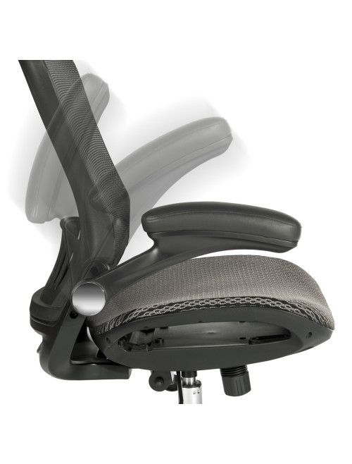 Mesh Office Chair Grey Harmony Executive Chair 6956GREY by Teknik - enlarged view