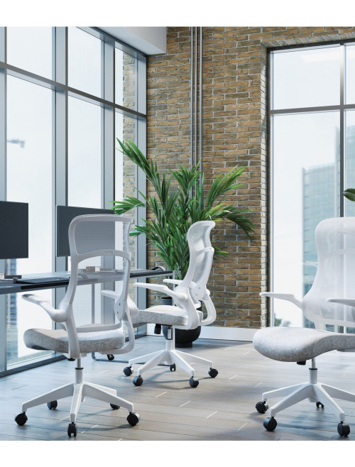 Mesh Office Chair Romsey High Back Grey Task Chair BCM/H476/GY by Nautilus - enlarged view