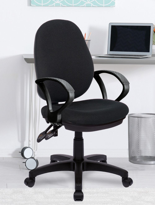 Office Chairs Black Java 300 High Back Operator Chairs BCF/P606/BK by Eliza Tinsley - enlarged view