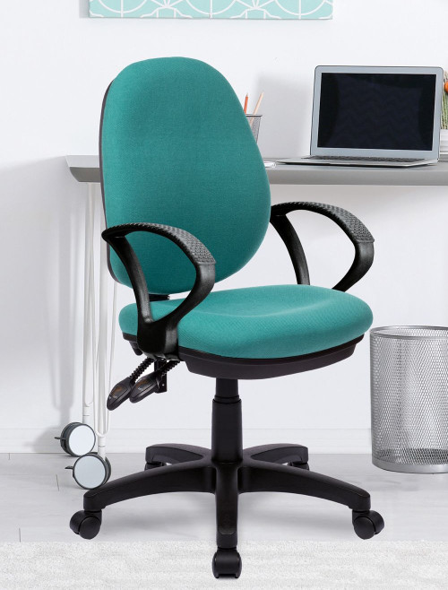 Office Chairs Green Java 200 High Back Operator Chair BCF/P505/GN by Eliza Tinsley - enlarged view