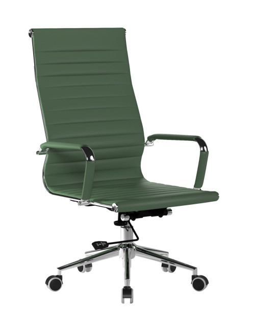 Bonded Leather Office Chair Forest Green Aura High Back BCL/9003/FGN by Eliza Tinsley Nautilus