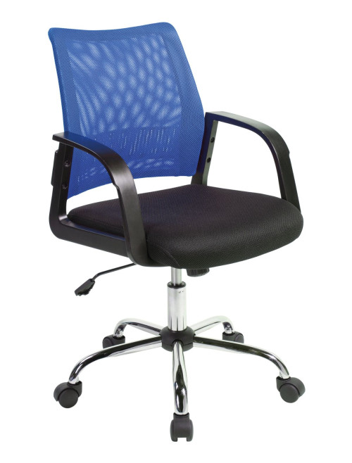 Operator Chair Blue Calypso Mesh Office Chair BCM/F1204/BL by Eliza Tinsley - enlarged view