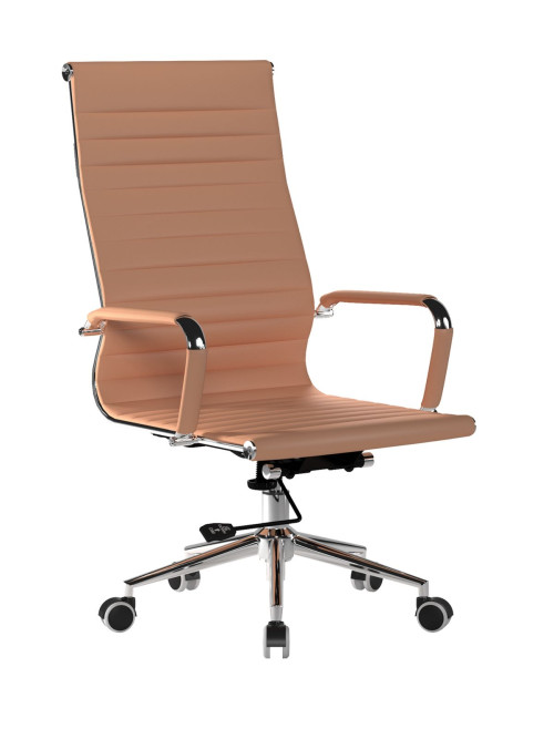 Bonded Leather Office Chair Coffee Brown Aura High Back BCL/9003/BW by Eliza Tinsley Nautilus