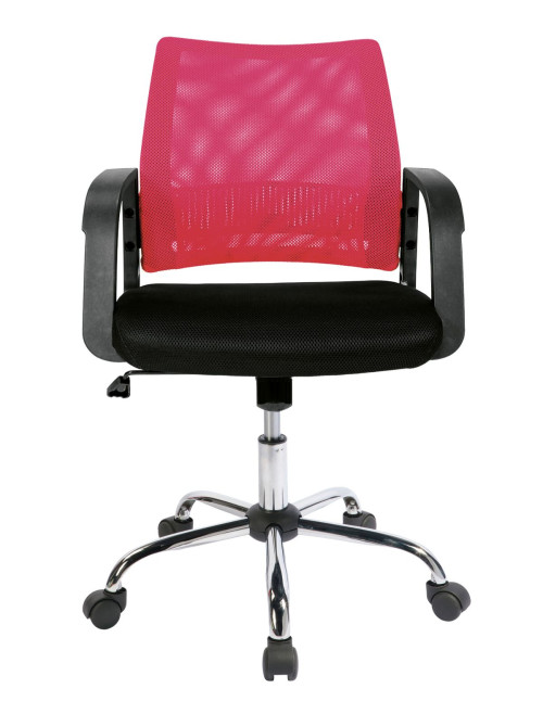 Operator Chair Raspberry Calypso Mesh Office Chair BCM/F1204/RB by Eliza Tinsley - enlarged view