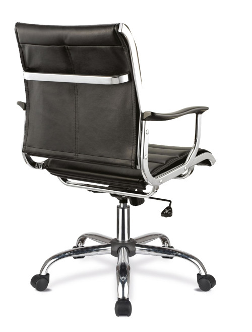 Office Chair Black Carbis Medium Back Computer Chair 701ATG/BK by Eliza Tinsley - enlarged view