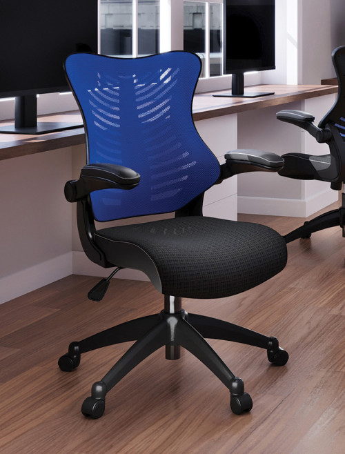 Mesh Office Chair Blue Mercury 2 Executive Computer Chair BCM/L1304/BL by Eliza Tinsley