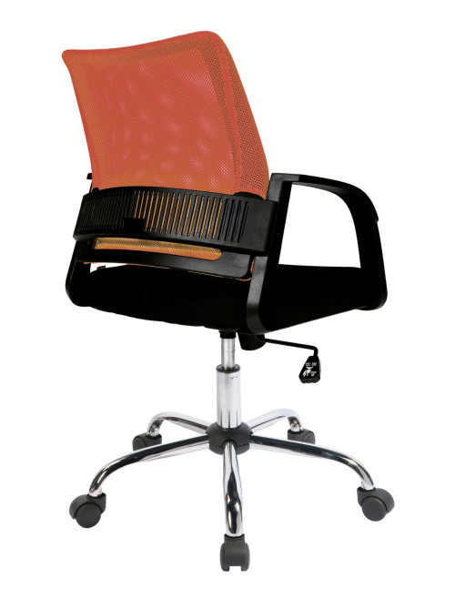 Operator Chair Orange Calypso Mesh Office Chair BCM/F1204/OG by Eliza Tinsley - enlarged view