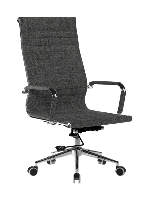 Fabric Office Chair Black and Grey Fleck Aura High Back BCF/9003/BGF by Eliza Tinsley Nautilus