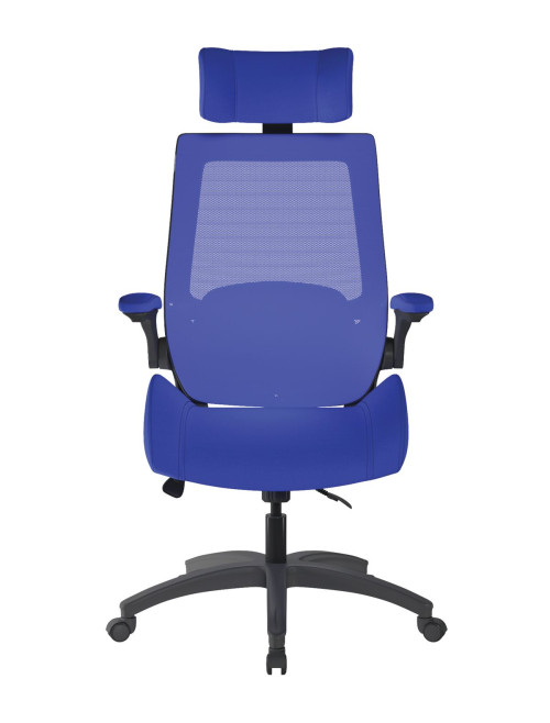 Mesh Office Chair Blue Resolute 24hr Computer Chair BCM/L1305/BL by Nautilus - enlarged view