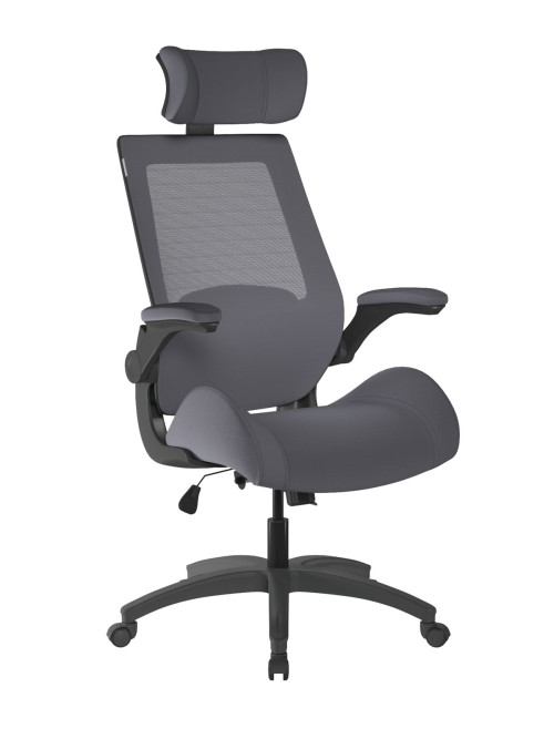 Mesh Office Chair Grey Resolute 24hr Computer Chair BCM/L1305/GY by Nautilus