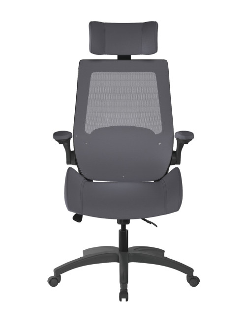 Mesh Office Chair Grey Resolute 24hr Computer Chair BCM/L1305/GY by Nautilus - enlarged view