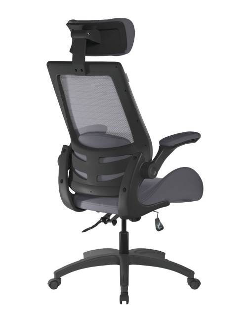 Mesh Office Chair Grey Resolute 24hr Computer Chair BCM/L1305/GY by Nautilus - enlarged view