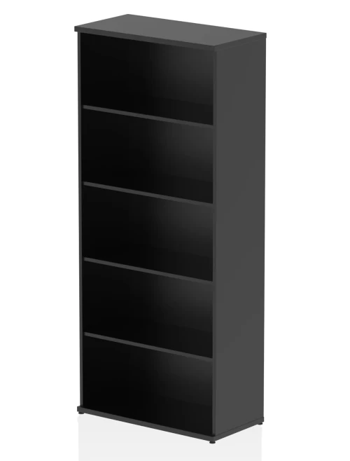 Black Office Bookcase Impulse 2000mm Bookcase I004628 by Dynamic