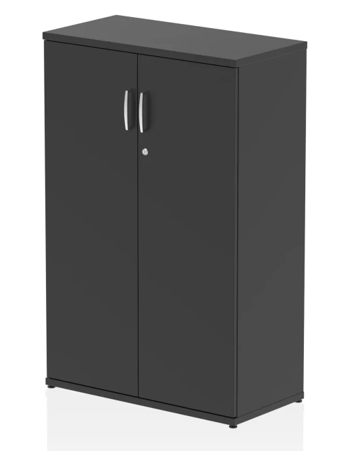 Black Office Cupboard Impulse 1200mm Cupboard I005075 by Dynamic