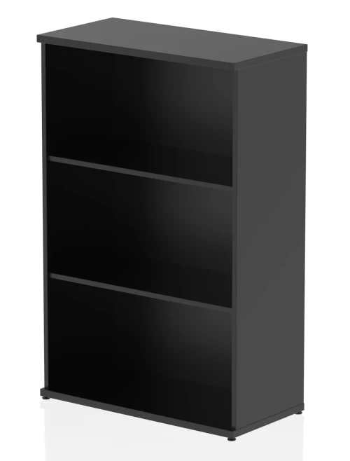 Black Office Bookcase Impulse 1200mm Bookcase I005080 by Dynamic